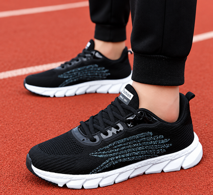 Men's And Women's Flying Woven Breathable Running Shoes Couple's Casual Sneakers