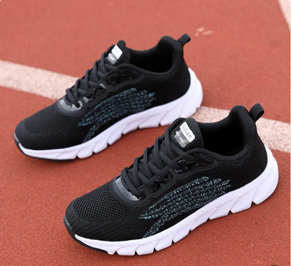 Men's And Women's Flying Woven Breathable Running Shoes Couple's Casual Sneakers