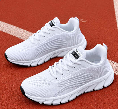Men's And Women's Flying Woven Breathable Running Shoes Couple's Casual Sneakers